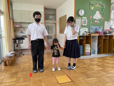 高等部さんと一緒に遊んだよ。