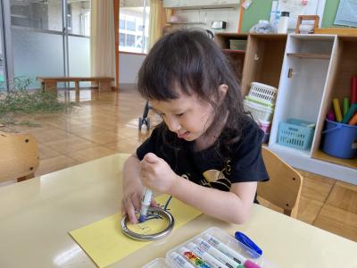 七夕飾りを作ったよ。