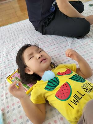 ベタベタするよ！