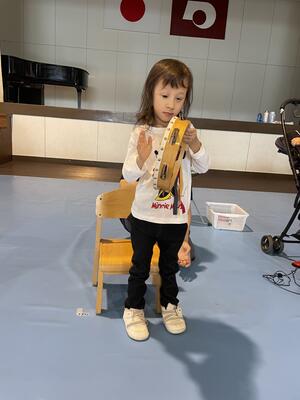 リズム打ちをしたよ！