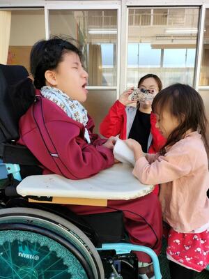 中学部のお姉さんと遊んだよ！