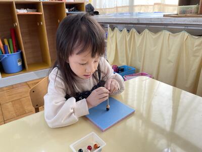 ビーズ差し　面白い！