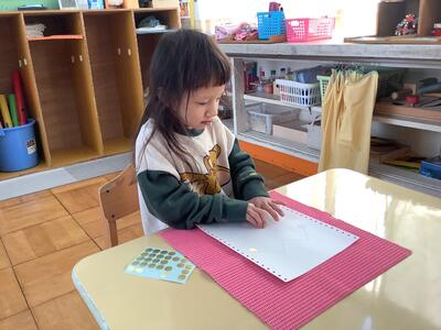 いよいよ１年生！点字のお勉強がんばったね！