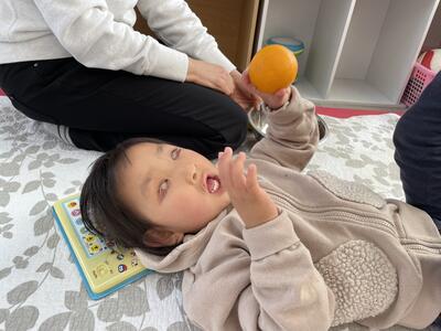 レモンを触ったよ！