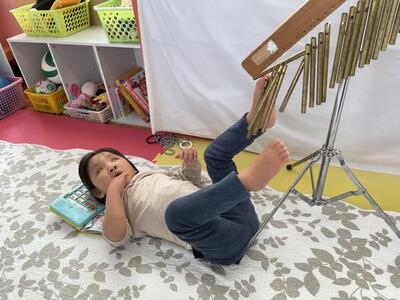 ツリーチャイムを鳴らしたよ！