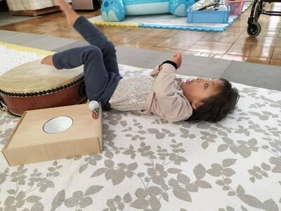 平太鼓をドンドンドン！