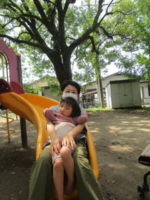 公園に行ったよ。