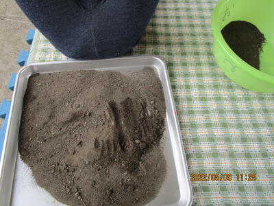 見事な足形！！