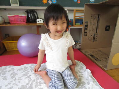 座るのが上手になりました！
