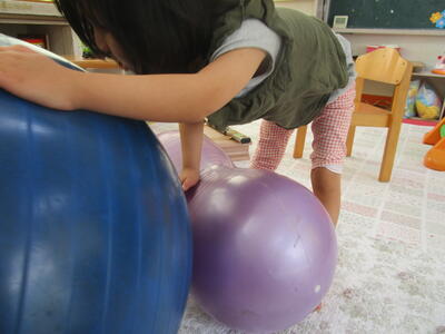 バランスを取りながら立てたよ！