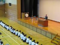 校長先生の激励