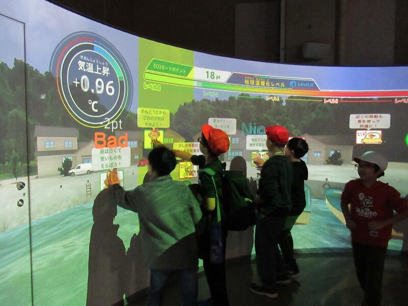 環境保全ゲームの様子