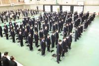 整列した新入生