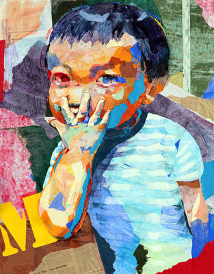 「mamoru」F50号　原田来実