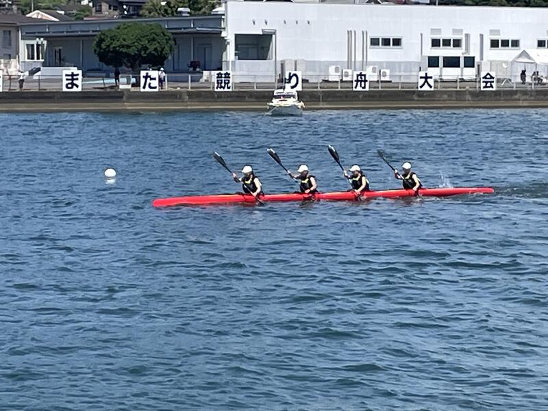 競り舟大会デモンストレーションの様子