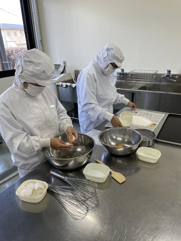 シフォンケーキの生地作成