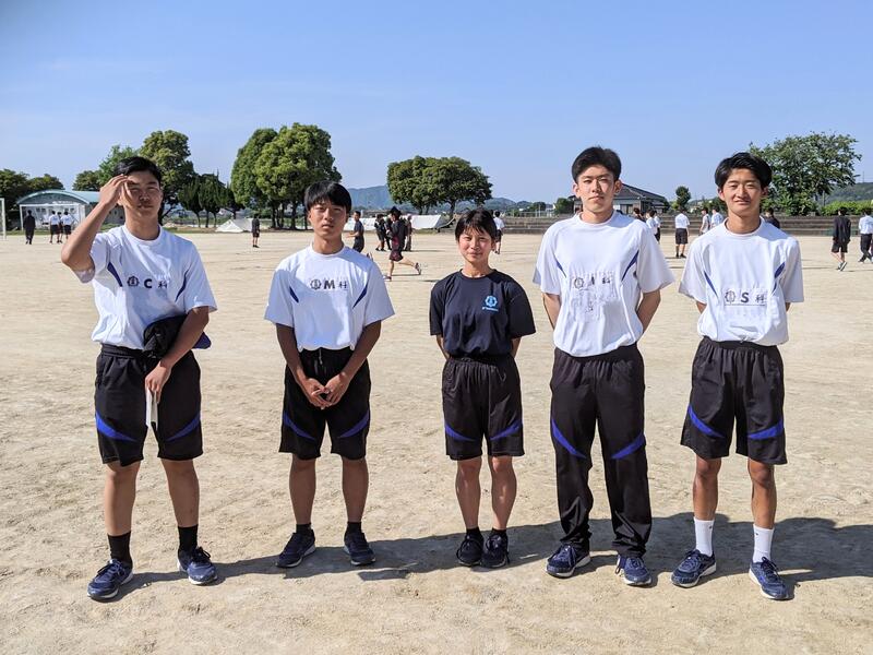 ５月１３日（土）は体育大会です。各団の団長です。頑張ります。