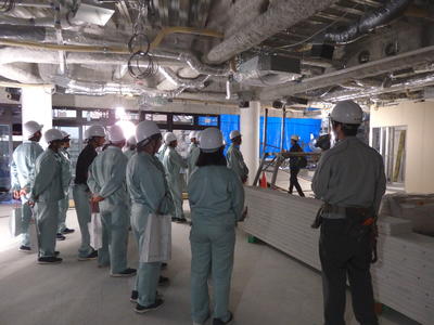 紅蘭亭建設現場の見学