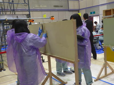 左官の仕事を体験