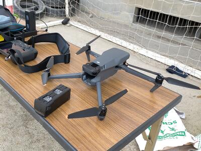 空撮に用いられたドローン機材