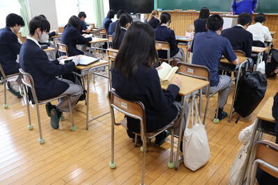朝読書の様子