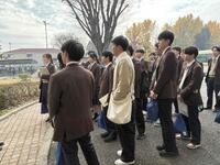 到着！緊張してます（笑）