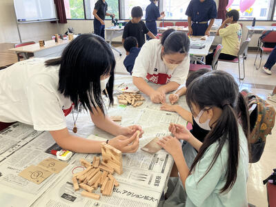 ペン立て製作中！