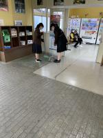 いつもおしゃべりする北口待合室もきれいに