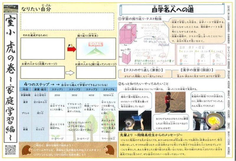 室小虎の巻～家庭学習編～にメッセージ