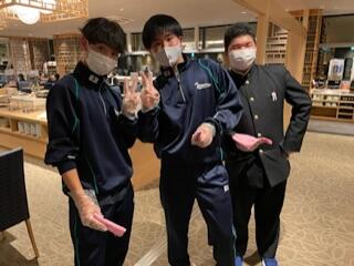 陸上部を中心に頑張ってくれました