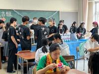 １組　かき氷　大盛況でした。