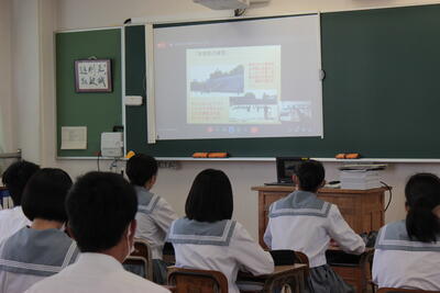 終業式　教室の様子