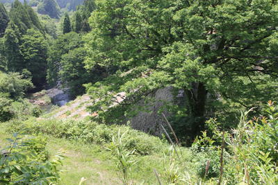 修復を終えた通潤橋、まだ中には入れません