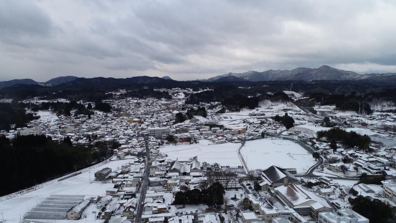 山都町は一面の雪です