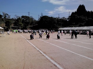 グラウンドゴルフリレースタート