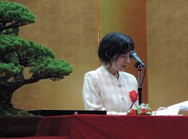 振興会会長の祝辞